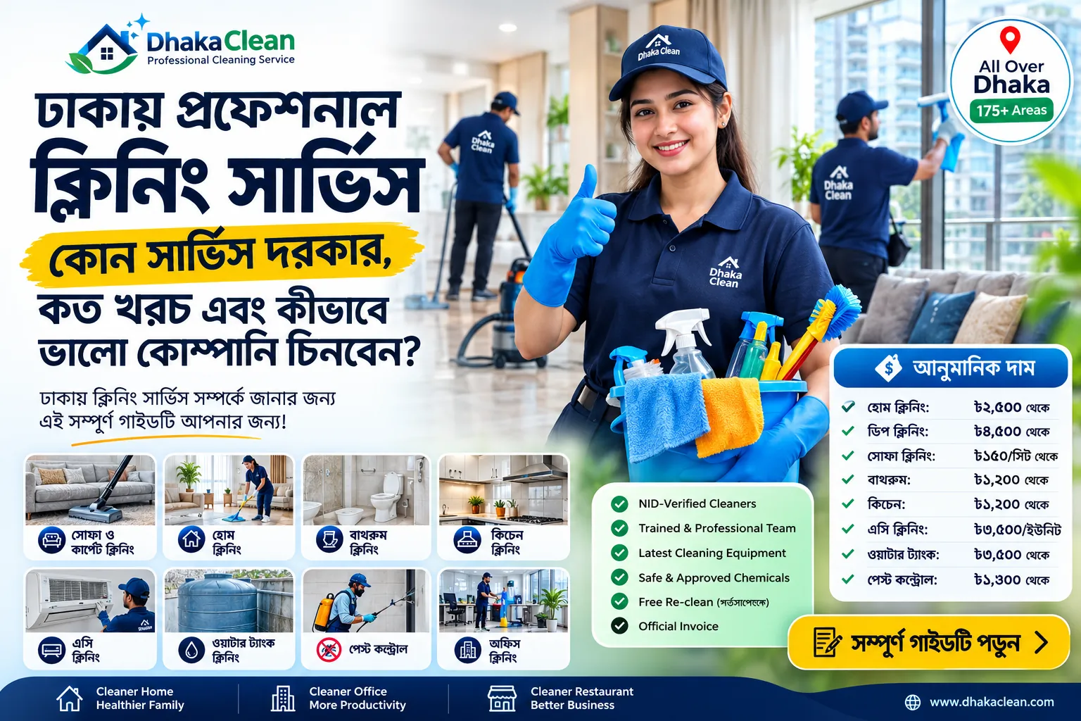Professional Cleaning Service in Dhaka: What It Covers, What It Costs, How to Book